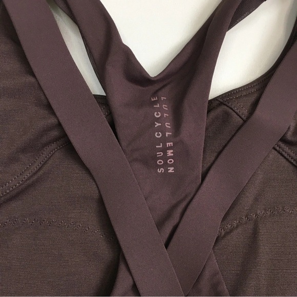 Lululemon Athletica Chocolate Brown Criss-Cross Bra - Picture 1 of 6